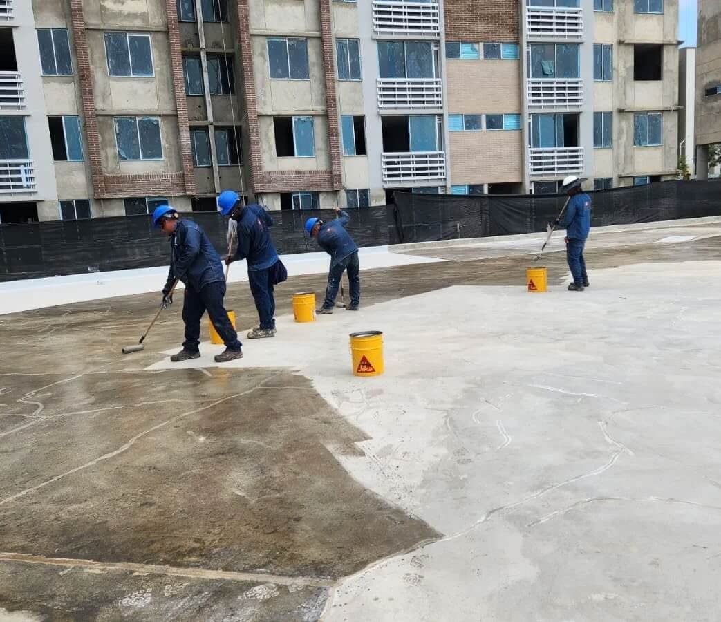 Impermeabilización Al Concreto De Zonas De Parqueaderos Barranquilla, Colombia