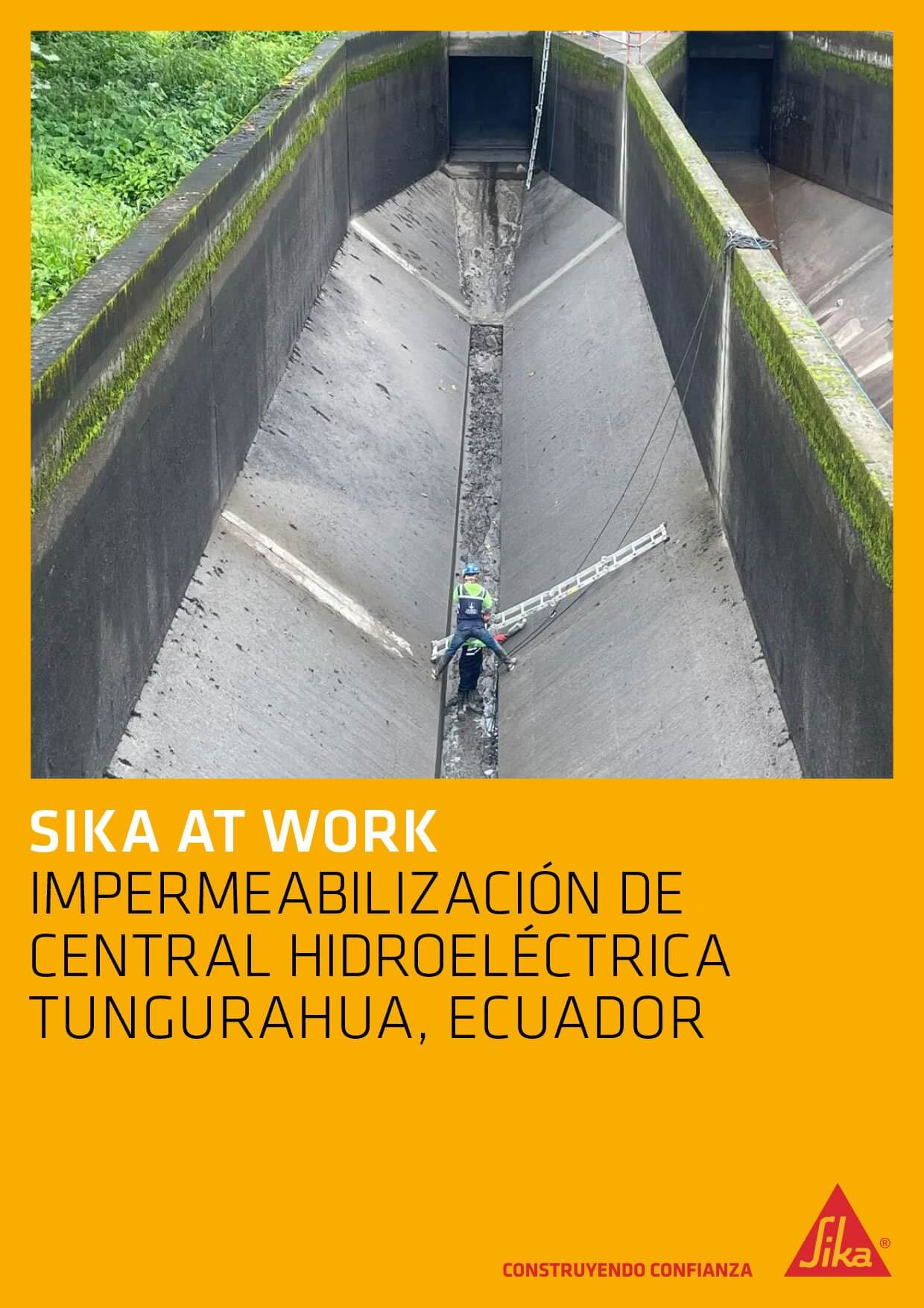 Impermeabilización de Central Hidroeléctrica – Tungurahua, Ecuador