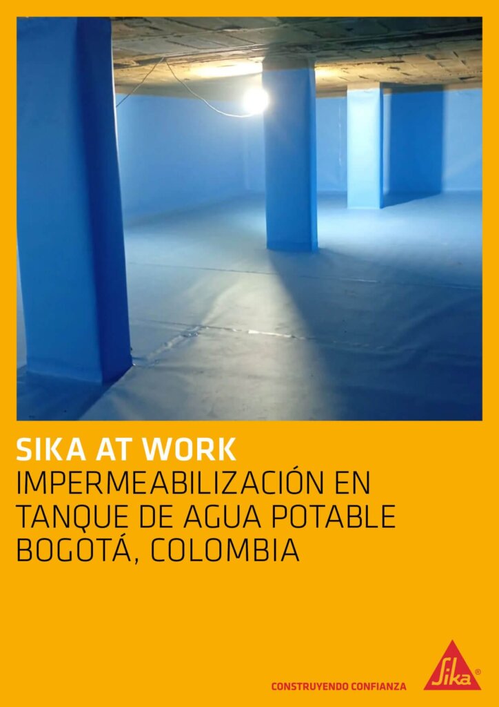 Impermeabilización en Tanque de Agua Potable – Bogotá, Colombia Impermeabilización en Tanque de Agua Potable – Bogotá, Colombia