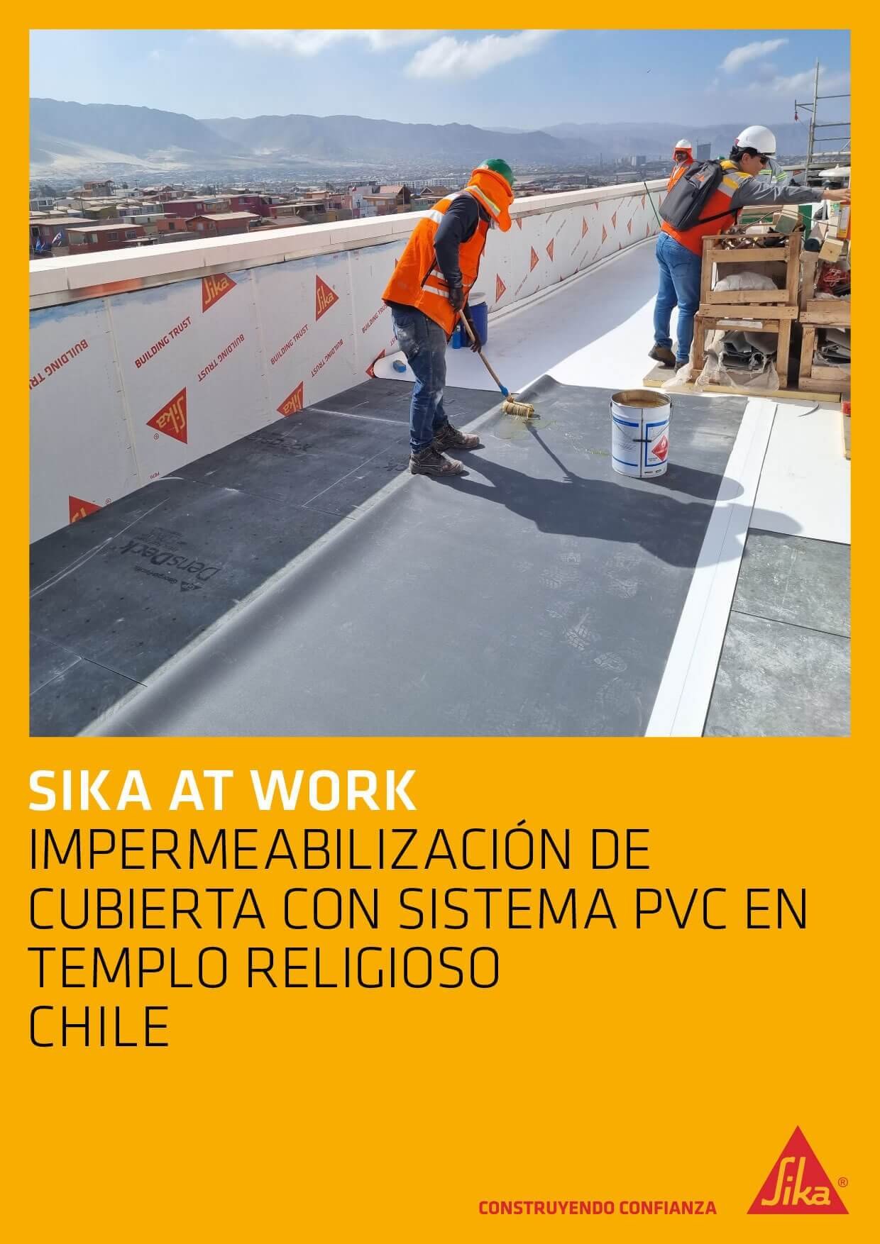 Impermeabilización de Cubierta con Sistema PVC en Templo Religioso – Chile