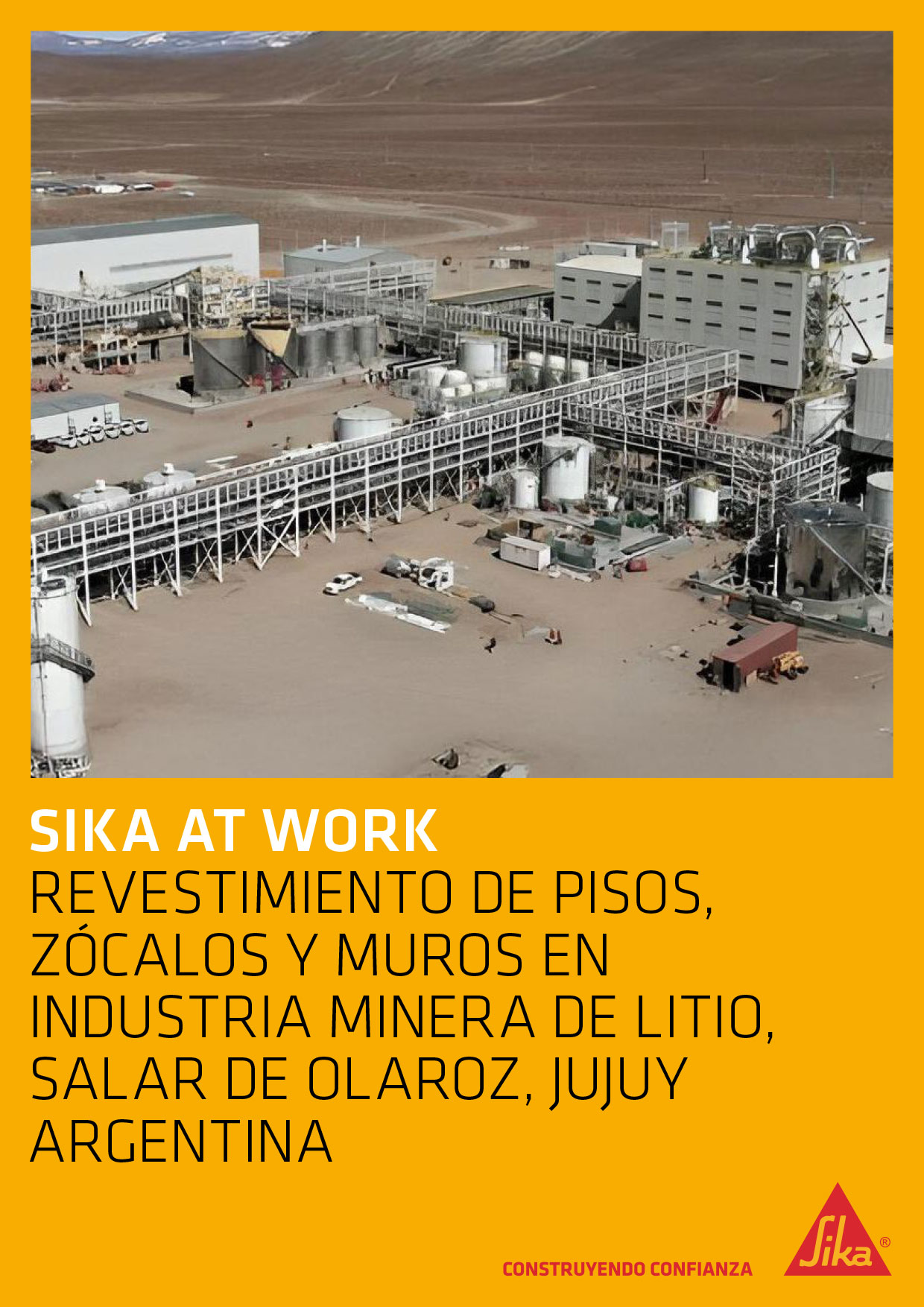 Revestimiento de Pisos, Zócalos y Muros en Industria Minera de Litio – Salar de Olaroz, Jujuy, Argentina