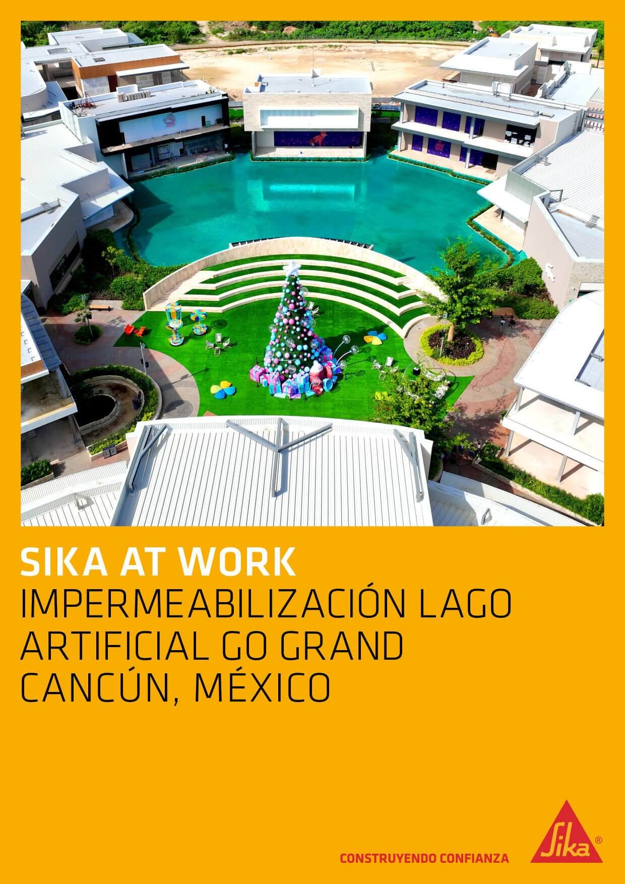 Impermeabilización Lago Artificial Go Grand – Cancún, México