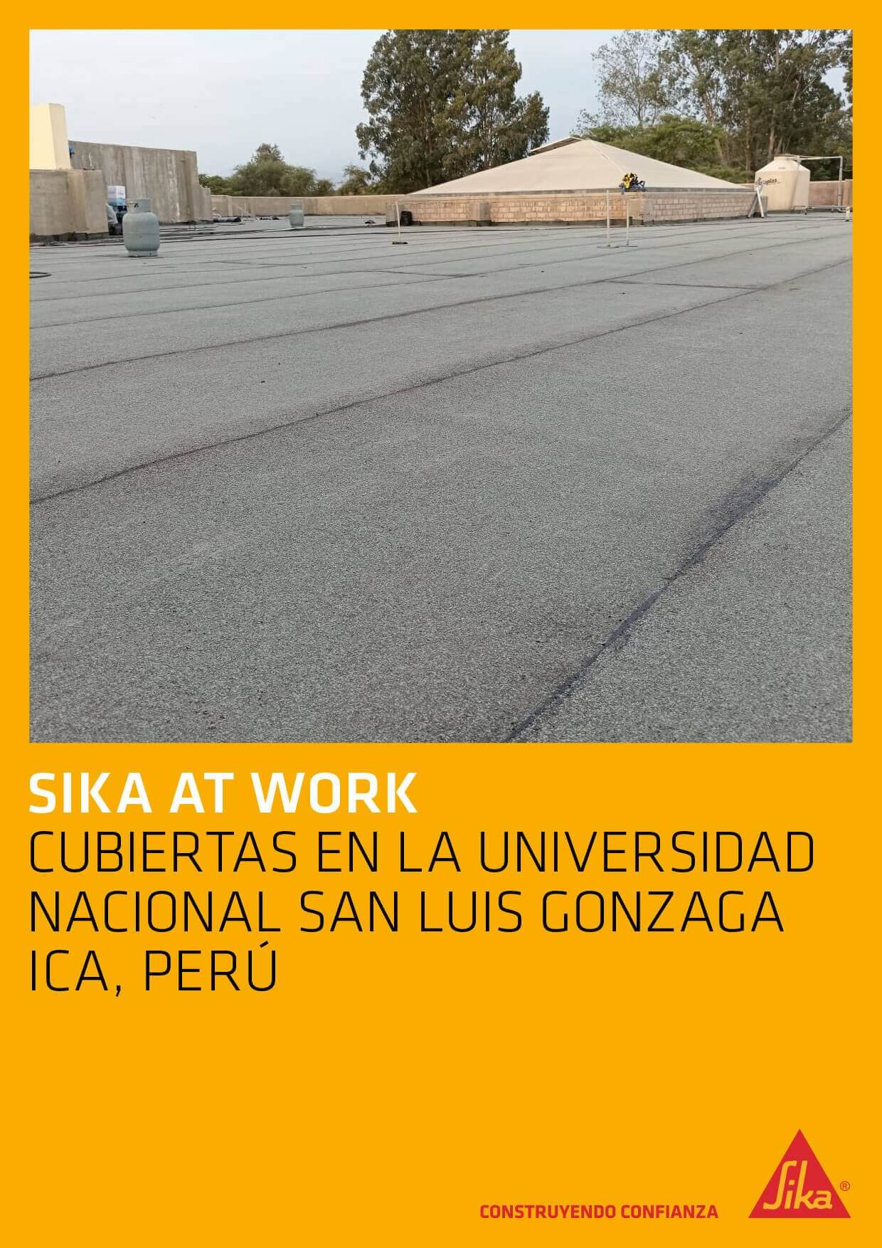 Cubiertas en la Universidad Nacional San Luis Gonzaga – Ica, Perú