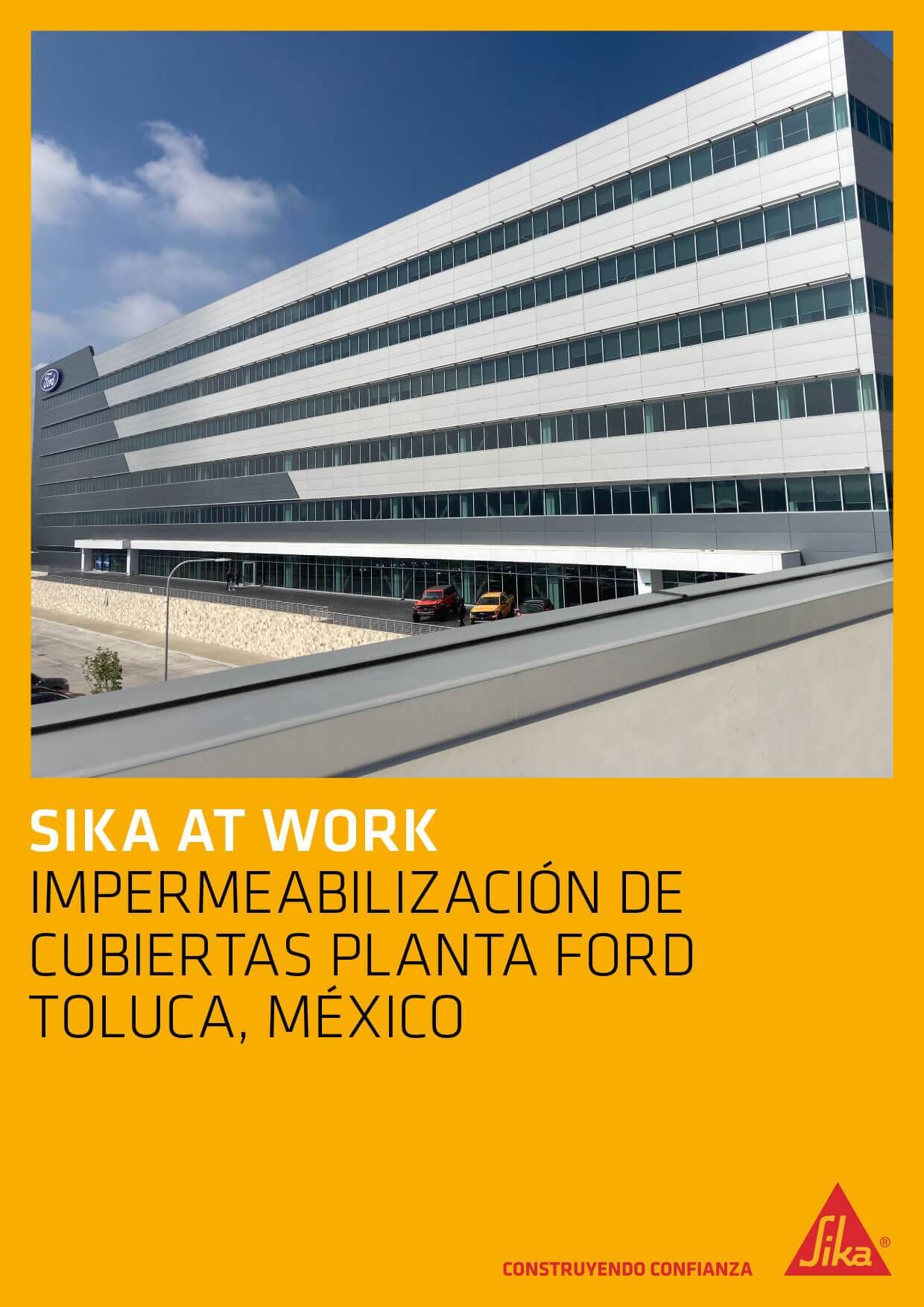 Impermeabilización de Cubiertas Planta Ford – Toluca, México